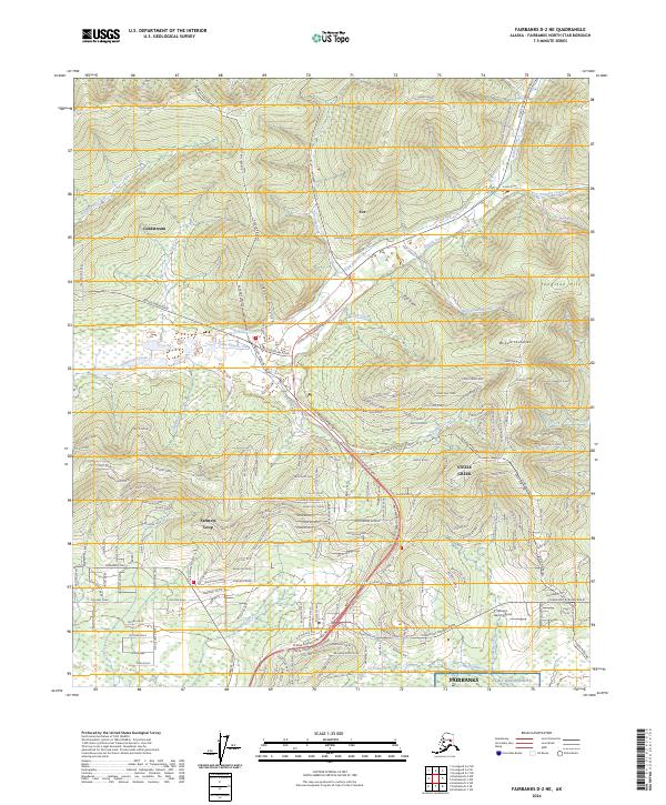 Fairbanks D-2 NE 2024 topographic map thumbnail