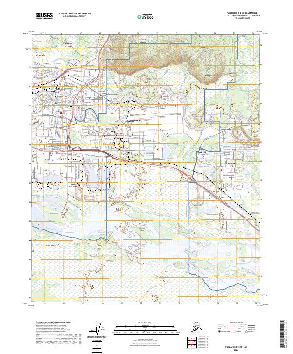 Fairbanks D-2 SE 2024 topographic map thumbnail