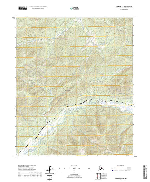Fairbanks D-3 NE 2024 topographic map thumbnail