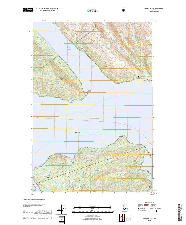 Juneau A-1 NW 2024 topographic map thumbnail