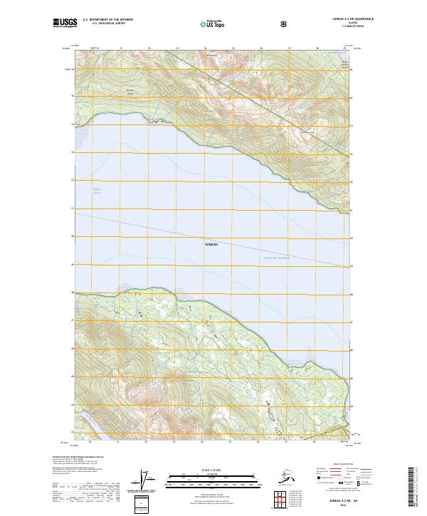 Juneau A-2 NE 2024 topographic map thumbnail