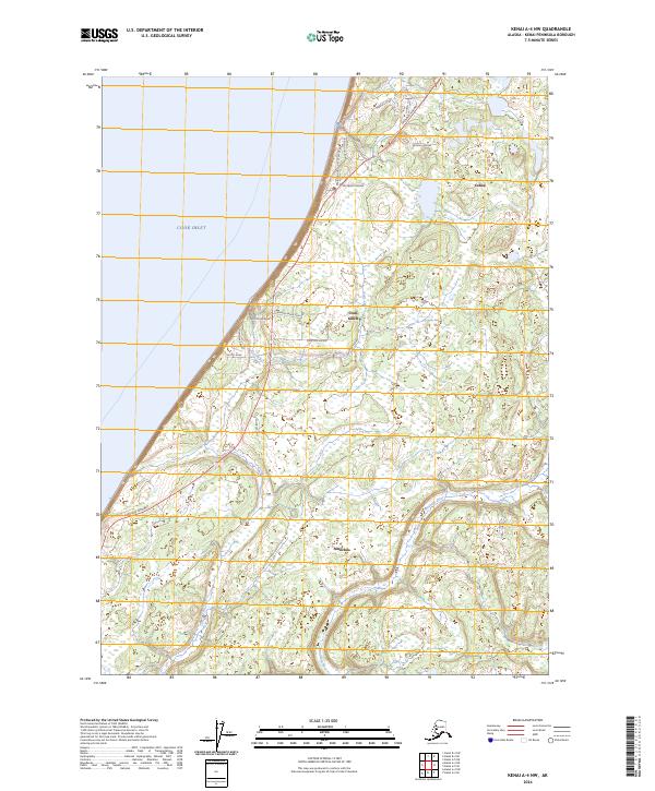 Kenai A-4 NW 2024 topographic map thumbnail