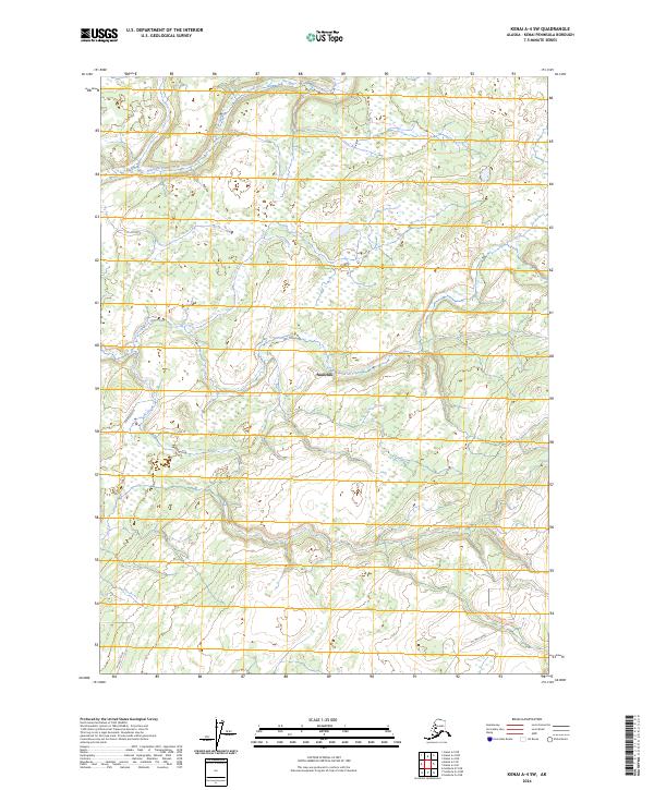 Kenai A-4 SW 2024 topographic map thumbnail