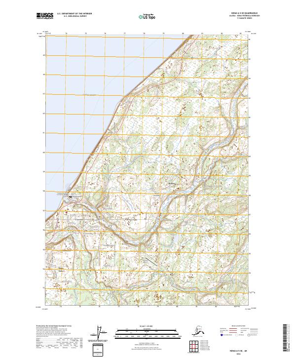 Kenai A-5 SE 2024 topographic map thumbnail