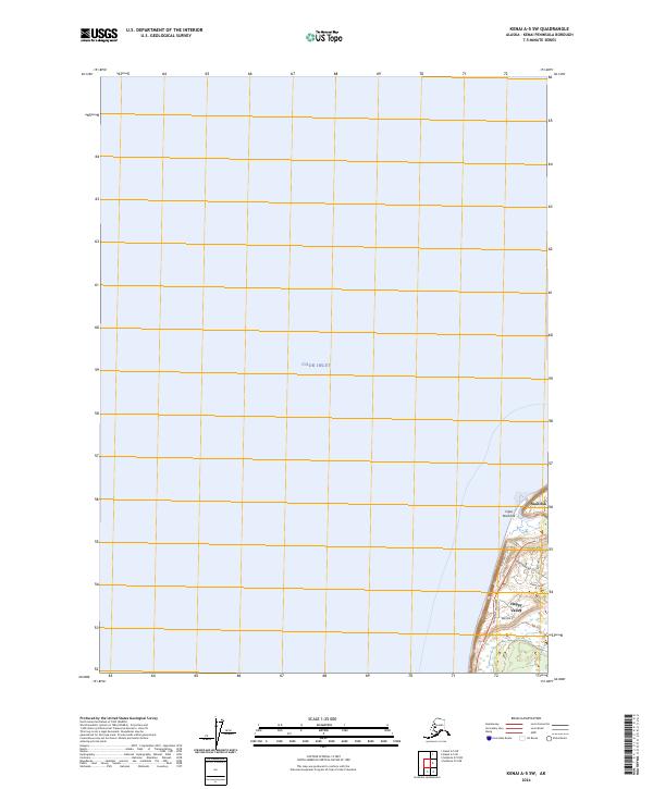Kenai A-5 SW 2024 topographic map thumbnail