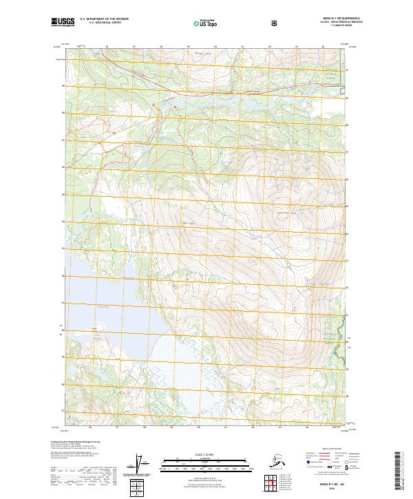 Kenai B-1 NE 2024 topographic map thumbnail