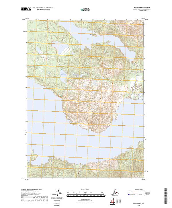 Kenai B-1 NW 2024 topographic map thumbnail