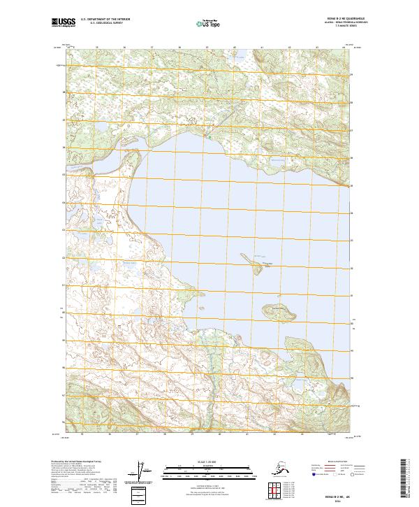 Kenai B-2 NE 2024 topographic map thumbnail