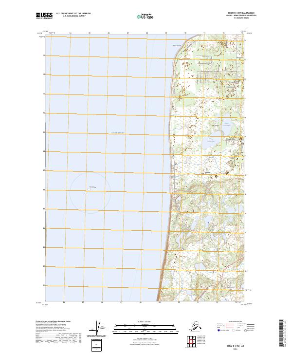 Kenai B-4 SW 2024 topographic map thumbnail