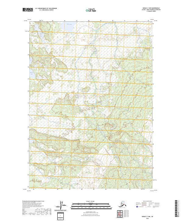 Kenai C-1 NW 2024 topographic map thumbnail