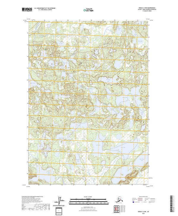 Kenai C-2 NW 2024 topographic map thumbnail