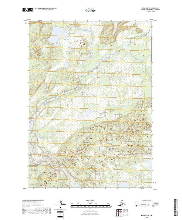Kenai C-2 SW 2024 topographic map thumbnail