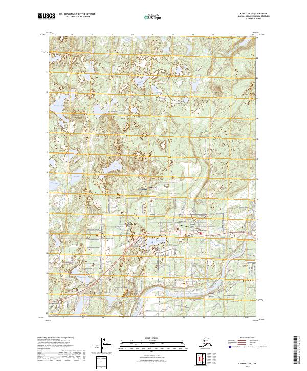 Kenai C-3 SE 2024 topographic map thumbnail
