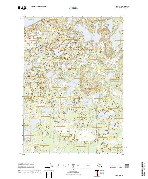 Kenai C-4 NE 2024 topographic map thumbnail