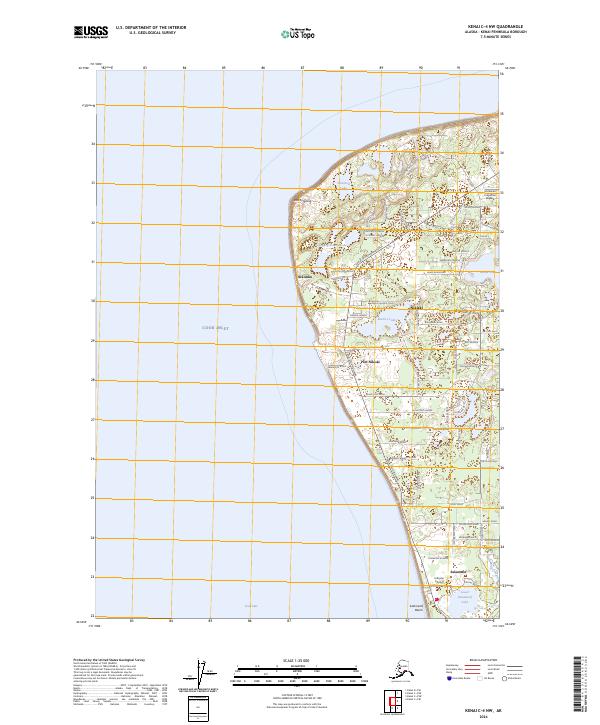 Kenai C-4 NW 2024 topographic map thumbnail
