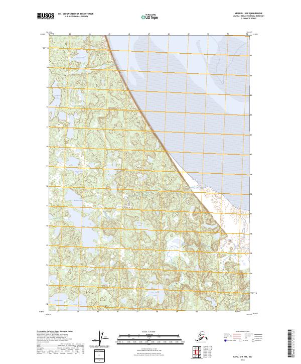 Kenai D-1 NW 2024 topographic map thumbnail