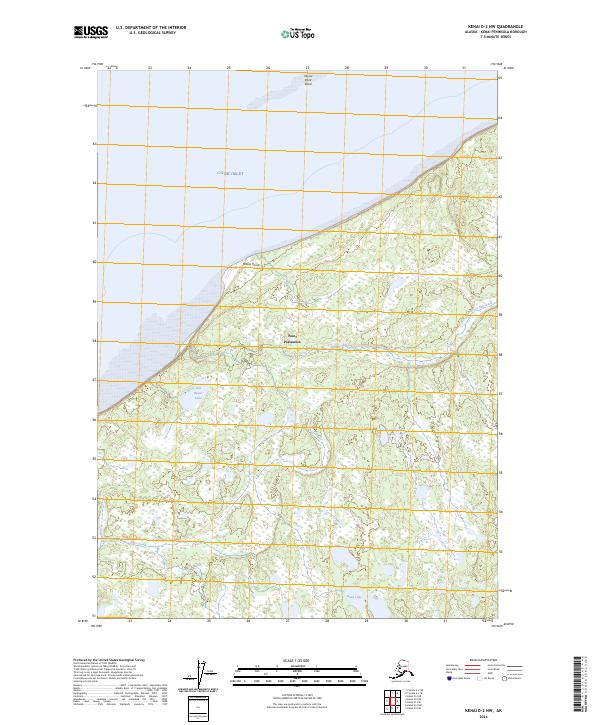 Kenai D-2 NW 2024 topographic map thumbnail