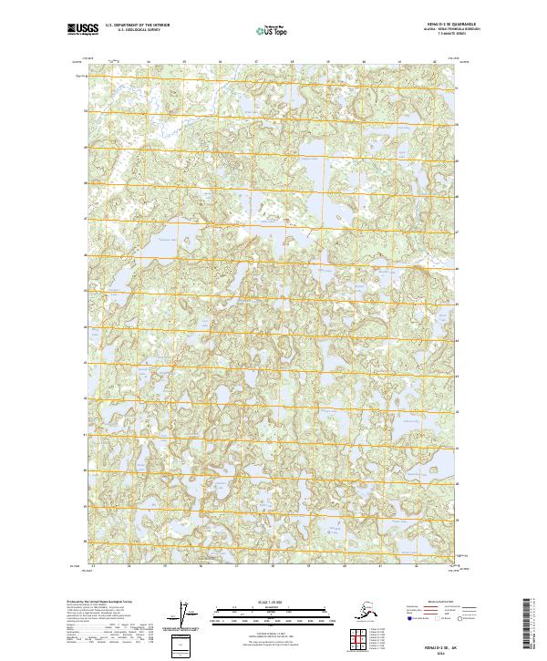 Kenai D-2 SE 2024 topographic map thumbnail