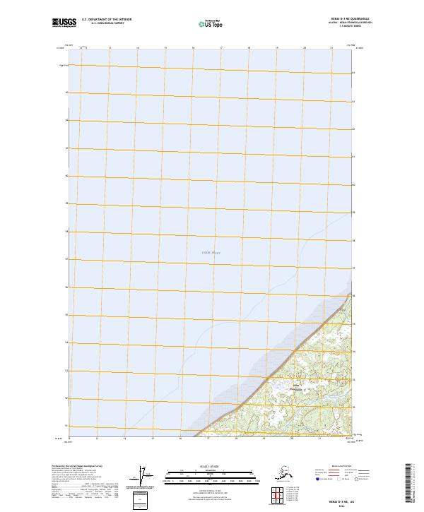 Kenai D-3 NE 2024 topographic map thumbnail