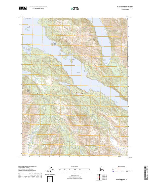 Seldovia B-4 NW 2024 topographic map thumbnail