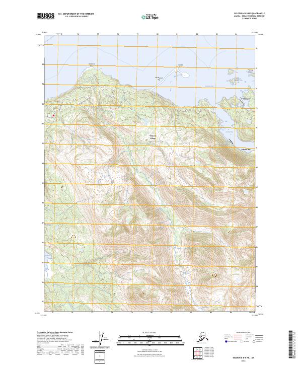 Seldovia B-5 NE 2024 topographic map thumbnail