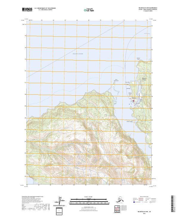 Seldovia B-5 NW 2024 topographic map thumbnail
