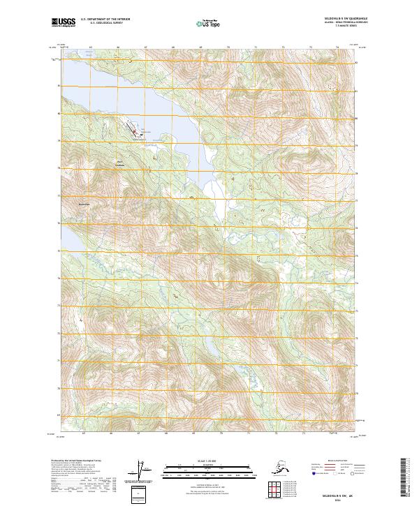 Seldovia B-5 SW 2024 topographic map thumbnail