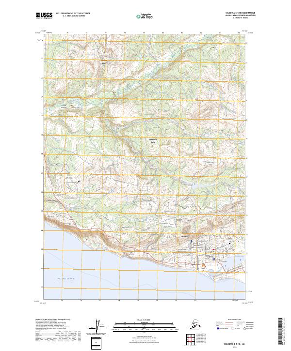 Seldovia C-5 NE 2024 topographic map thumbnail
