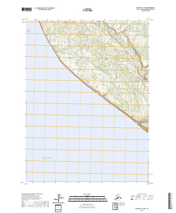 Seldovia C-5 NW 2024 topographic map thumbnail