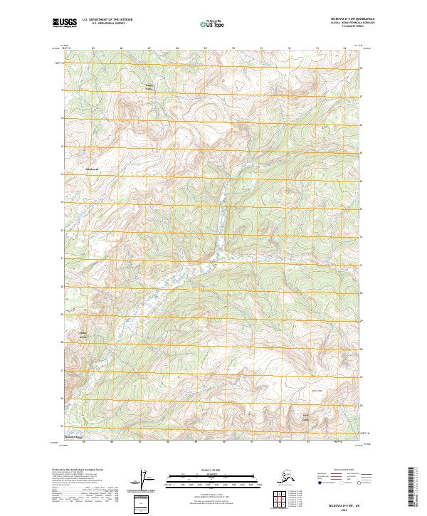 Seldovia D-4 SW 2024 topographic map thumbnail