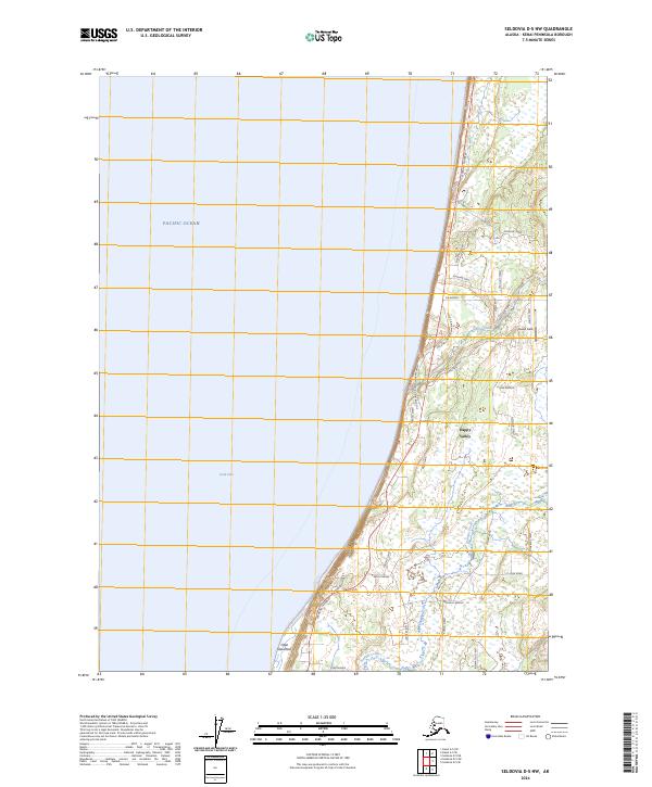 Seldovia D-5 NW 2024 topographic map thumbnail