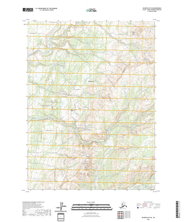 Seldovia D-5 SE 2024 topographic map thumbnail
