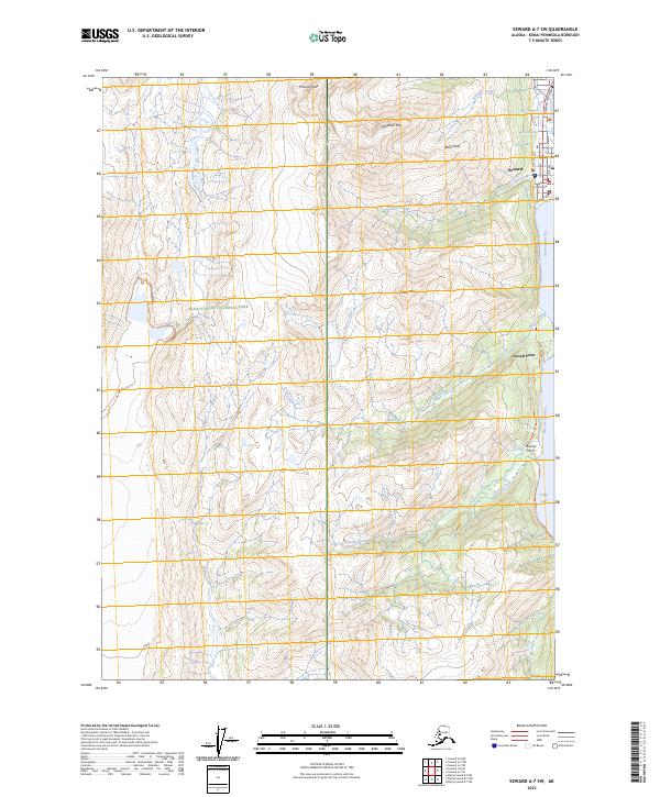 Seward A-7 SW 2023 topographic map thumbnail