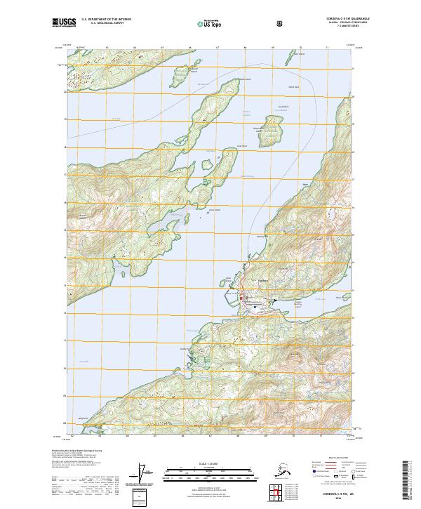Cordova C-5 SW 2024 topographic map thumbnail