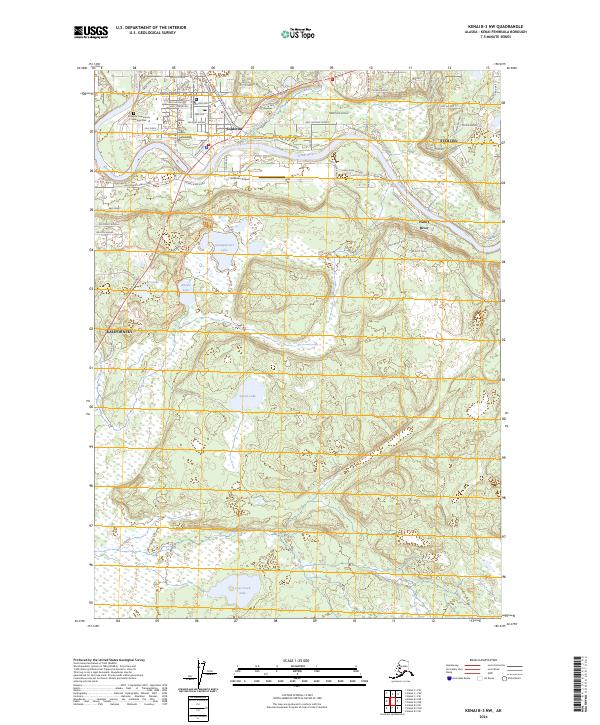 Kenai B-3 NW 2024 topographic map thumbnail