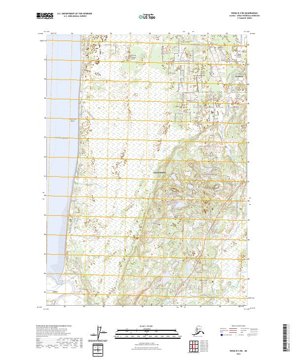 Kenai B-4 NE 2024 topographic map thumbnail