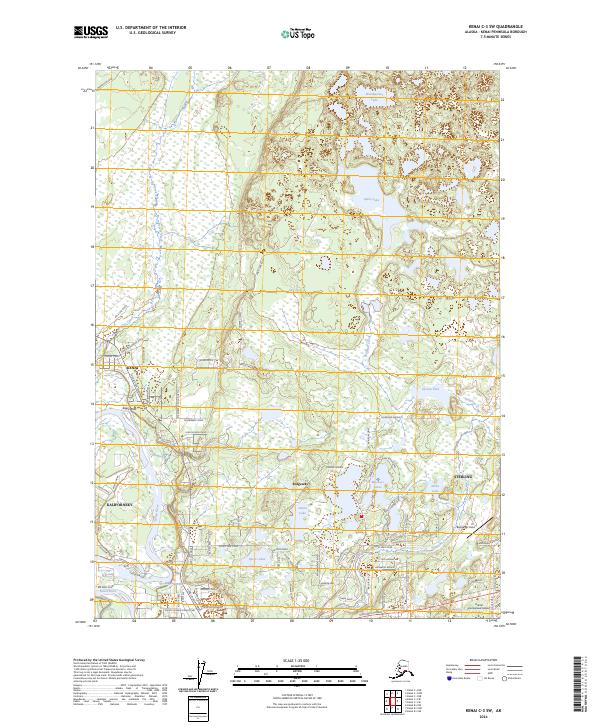Kenai C-3 SW 2024 topographic map thumbnail