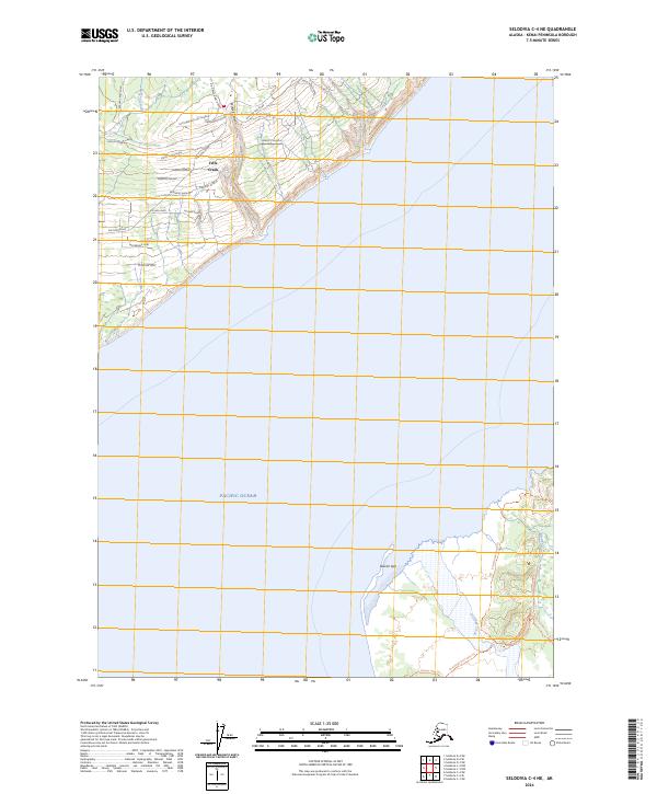 Seldovia C-4 NE 2024 topographic map thumbnail