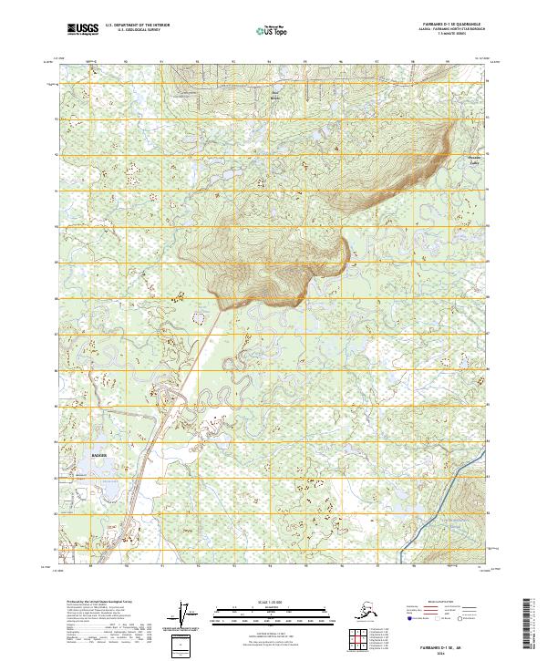 Fairbanks D-1 SE 2024 topographic map thumbnail