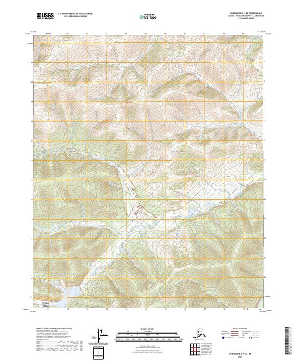Livengood A-1 SE 2024 topographic map thumbnail