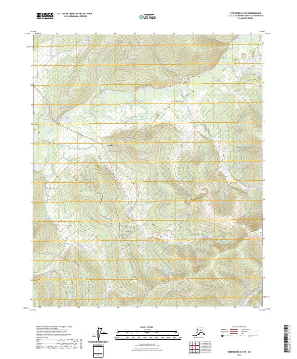 Livengood A-2 SE 2024 topographic map thumbnail