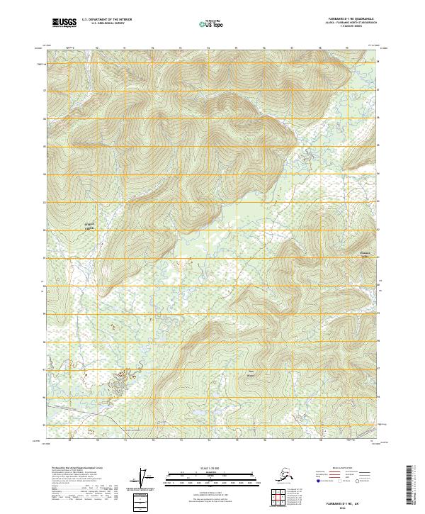 Fairbanks D-1 NE 2024 topographic map thumbnail