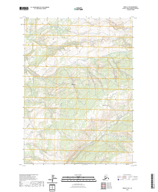 Kenai A-4 SE 2024 topographic map thumbnail