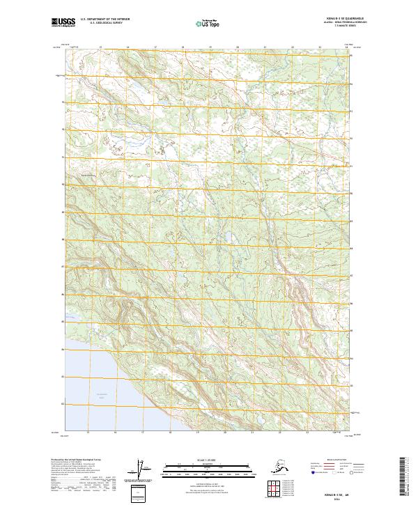 Kenai B-3 SE 2024 topographic map thumbnail