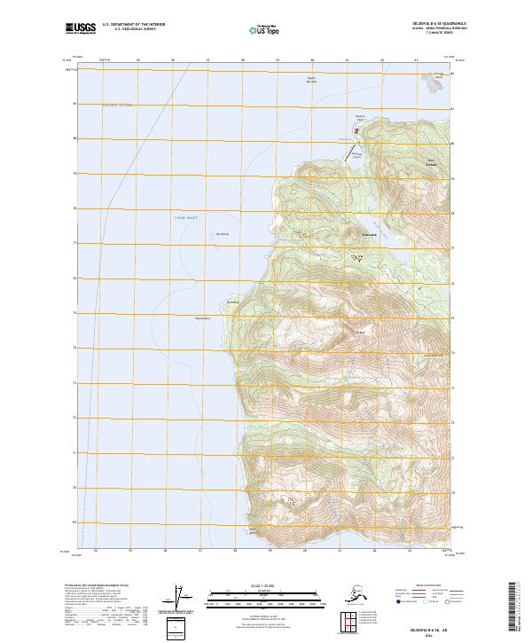 Seldovia B-6 SE topographic map thumbnail
