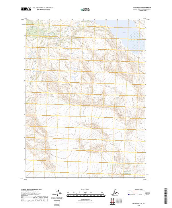 Seldovia C-3 NE 2024 topographic map thumbnail
