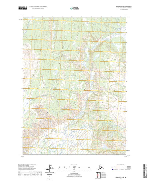 Seldovia D-3 NE 2024 topographic map thumbnail