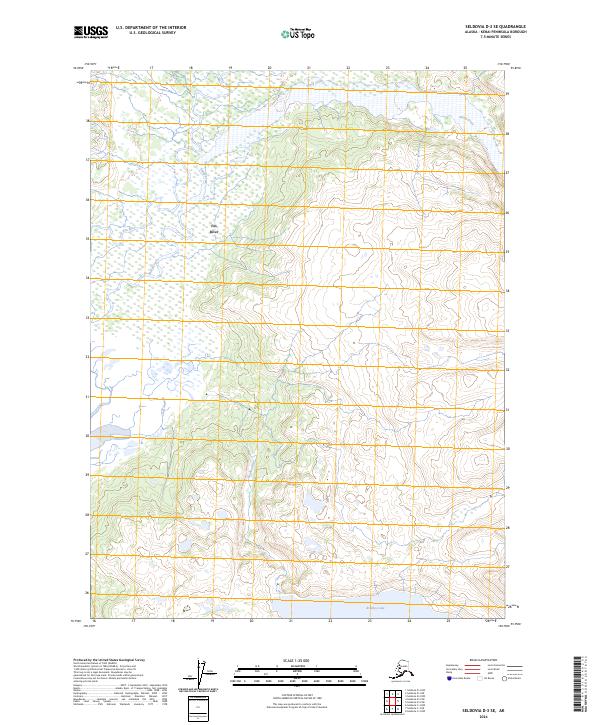 Seldovia D-3 SE 2024 topographic map thumbnail