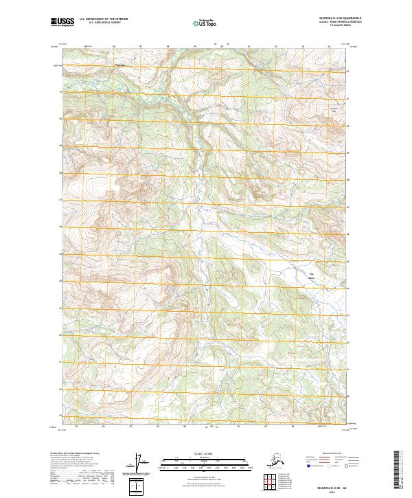Seldovia D-4 NE topographic map thumbnail