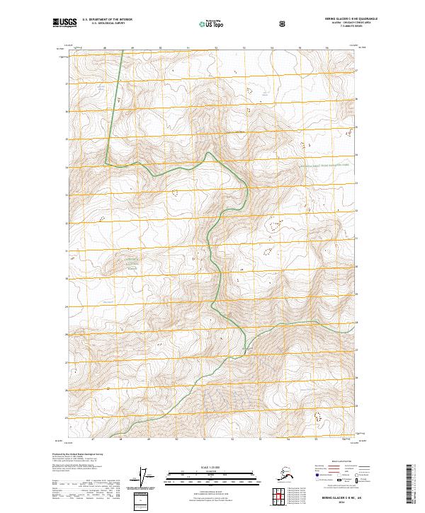Bering Glacier C-8 NE 2024 topographic map thumbnail